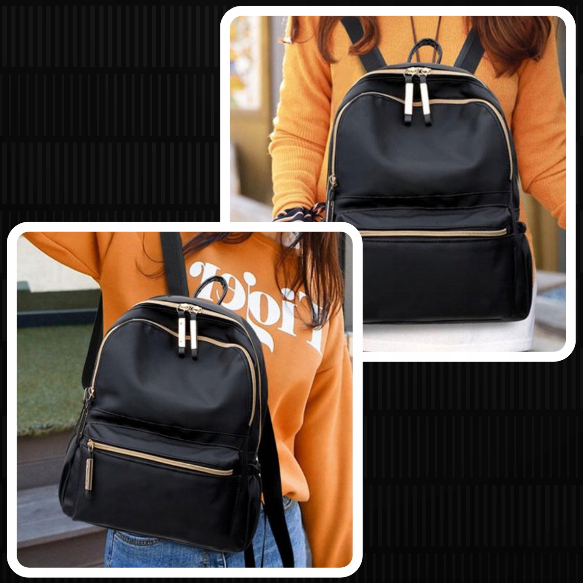 PLECAK DAMSKI MIEJSKI CZARNY POJEMNY SZKOLNY DUŻY SZKOLNY NA ZAKUPY DO PRAC Kolekcja PLECAK DAMSKI Z ZAMKIEM MIASTO BIURO SZKOŁA