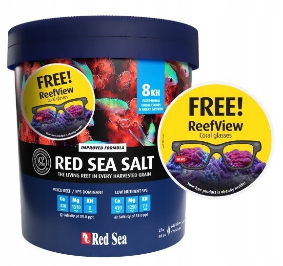 Mořská Sůl Do Akvária Red Sea Salt Solanka Kbelík Akce Sada 22 Kg