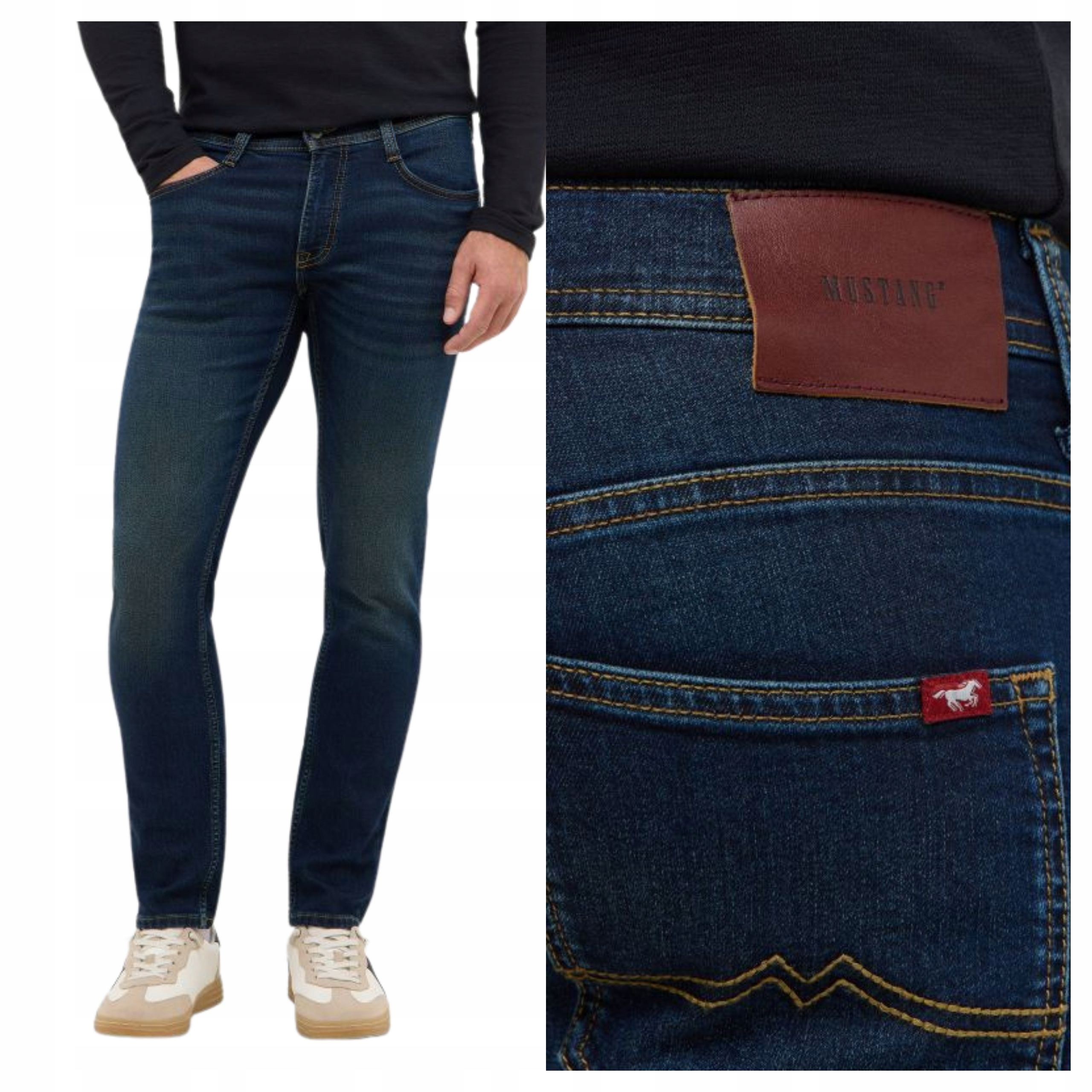 Pánské džíny Mustang Oregon Slim Modré Denim Přiléhavé W33 L36