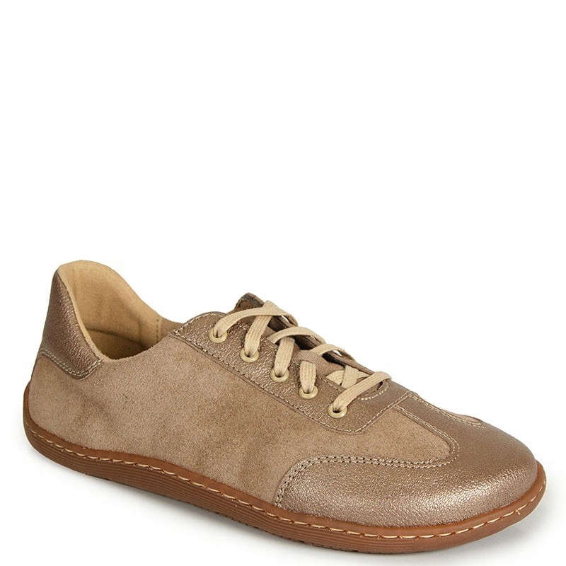 Wasak 0744 Barefoot Béžové Kožené Polobotky Tenisky 36