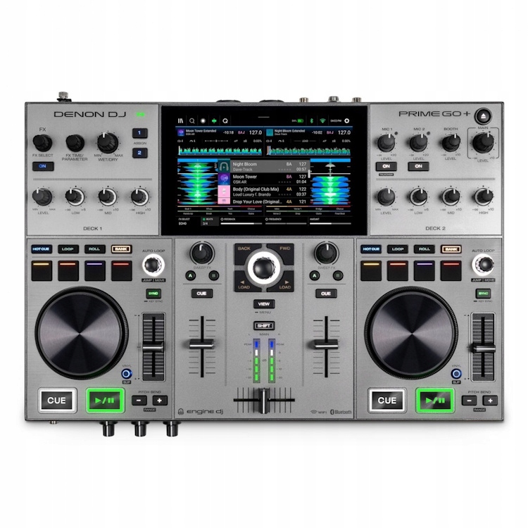 Denon Dj Prime Go+ Kontroler Dj Wi-Fi Bateriové Napájení Bluetooth