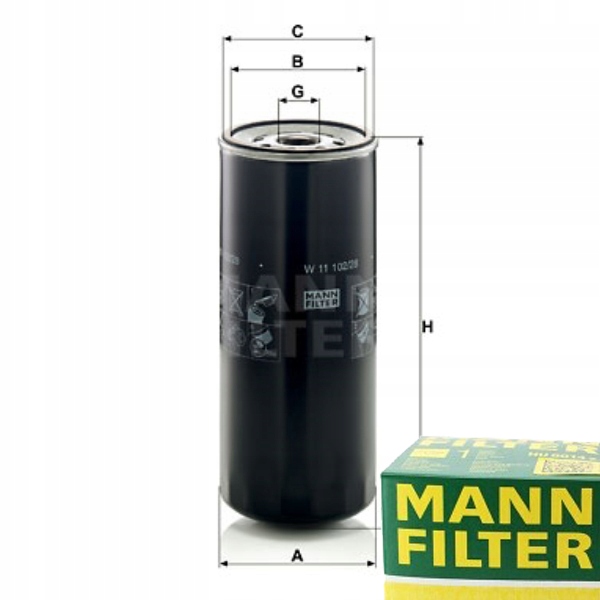 11 102/28 - Масляный фильтр для DEUTZ-FAHR AGROTRON X 710 720