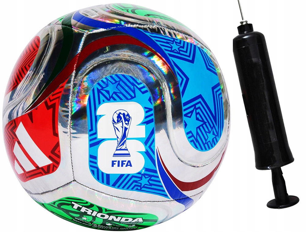 Adidas Piłka Nożna Treningowa Mistrzostwa 2026 Trionda JD8046 r. 5 Pompka
