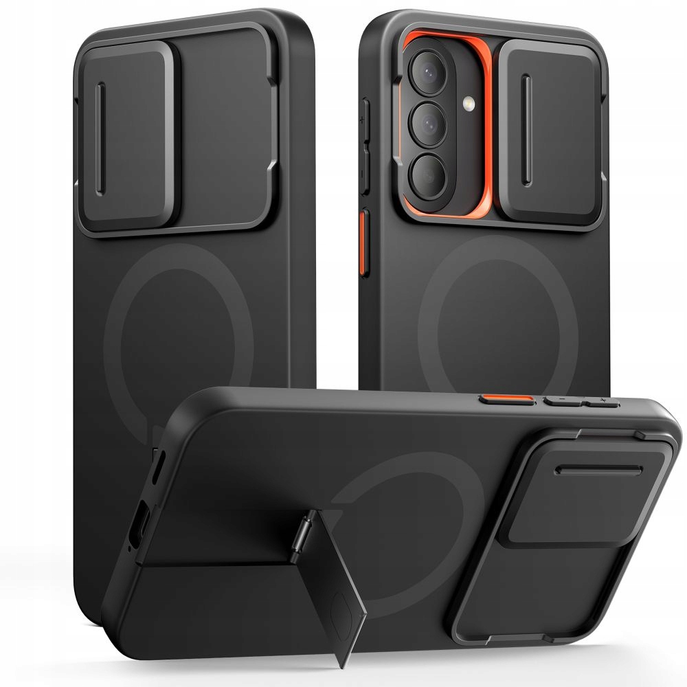 Tech- Protect Kevlar Aura MagSafe Galaxy A57 Black/ Orange Tech- Protect