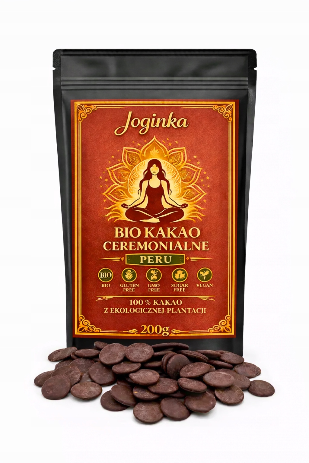 Levně Ceremoniální Kakao Bio Peru 200g Joginka