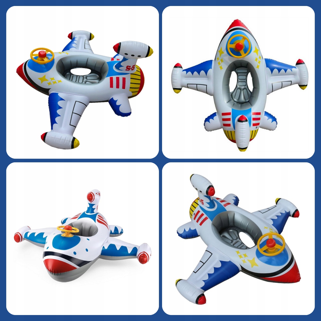 НАДУВНИЙ ДИТЯЧИЙ МАТРАС PONTOO ЛІТАК БІЛЯ ВОДИ БІЛЯ БАСЕЙНУ LIFEBUY Код виробника AIRPLANE1