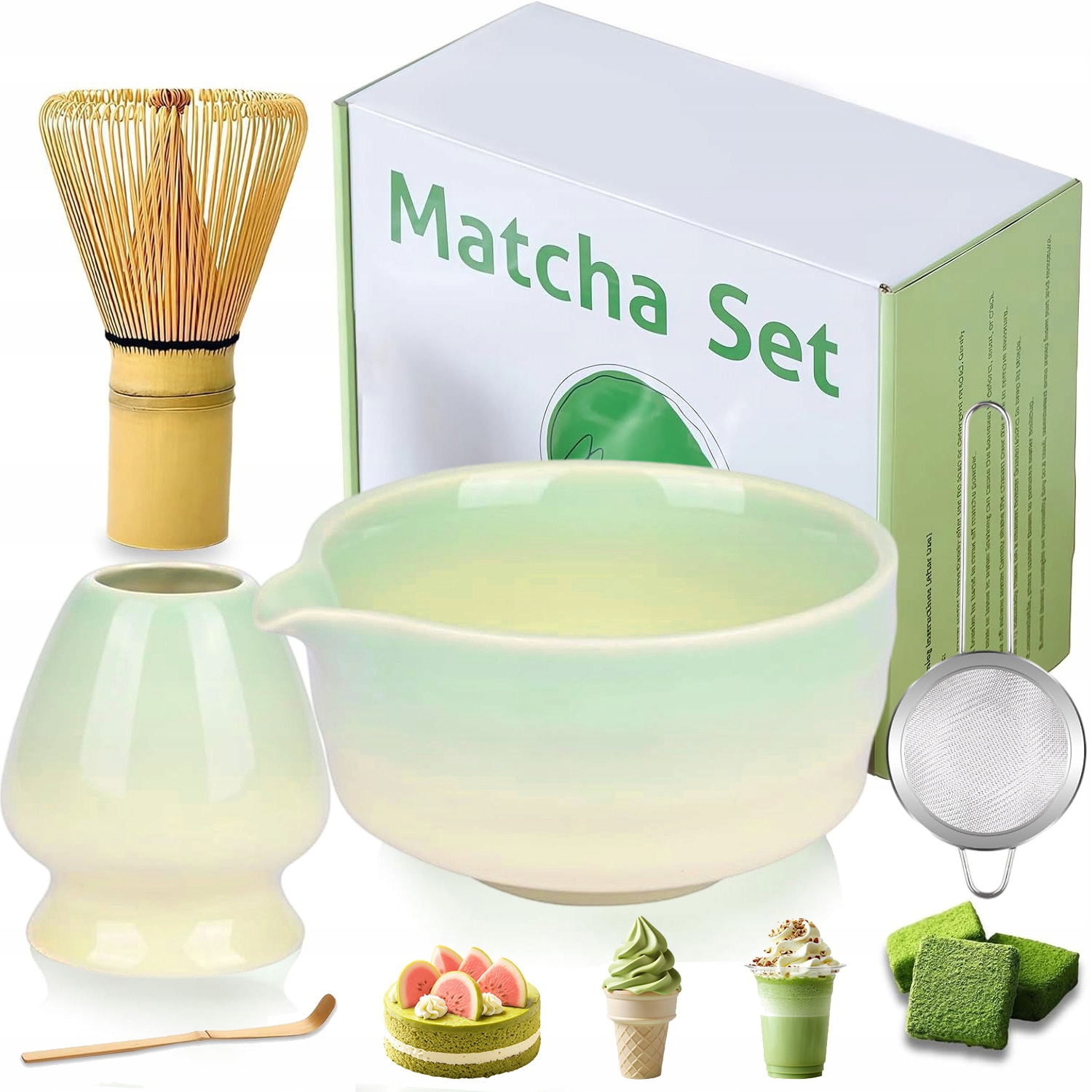Levně Dárková Sada Na Čaj Matcha Kompletní Sada Pro Čajový Obřad