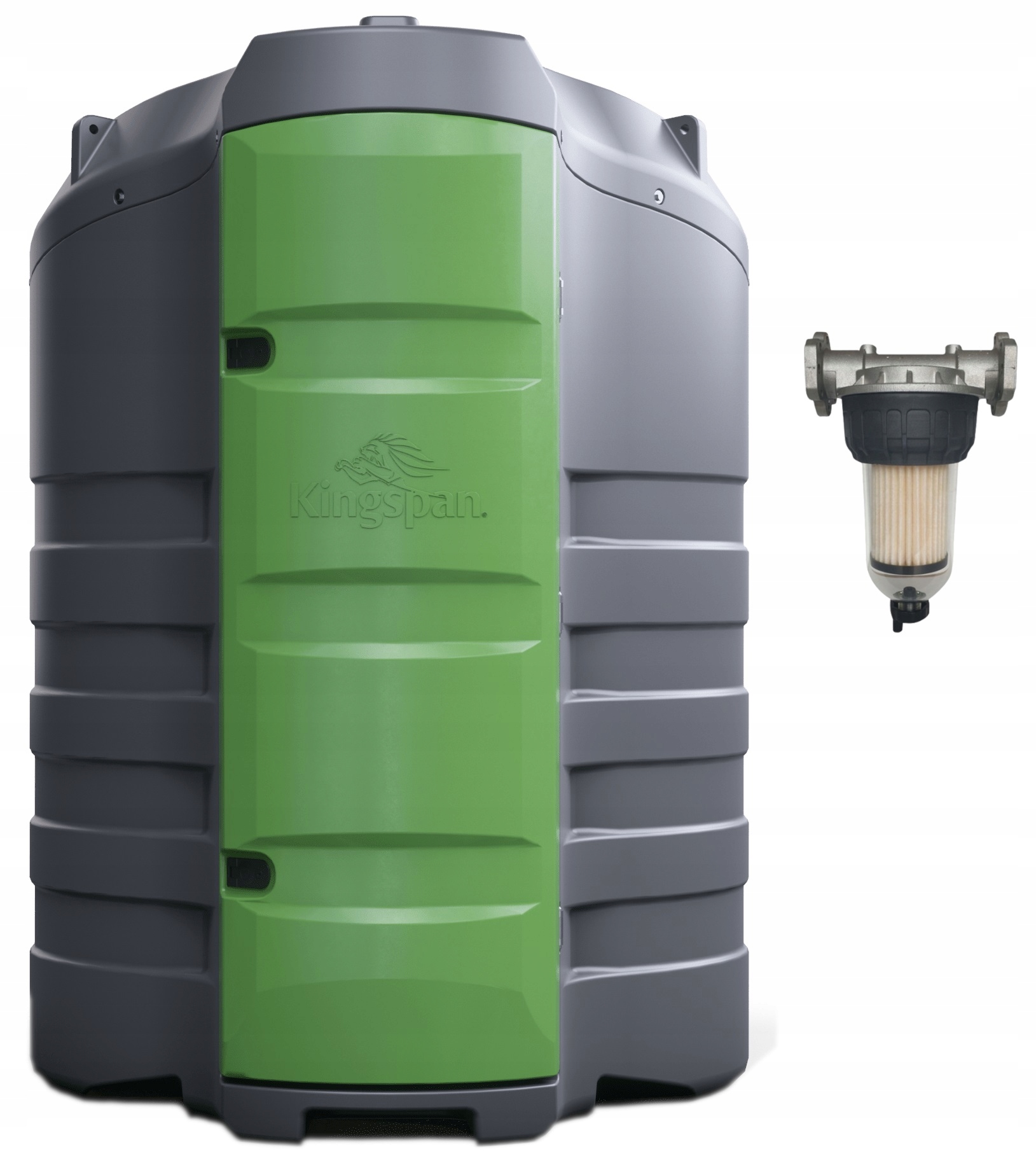 Dvouplášťová nádrž na motorový olej 1500L Kingspan ST1 skleněný filtr