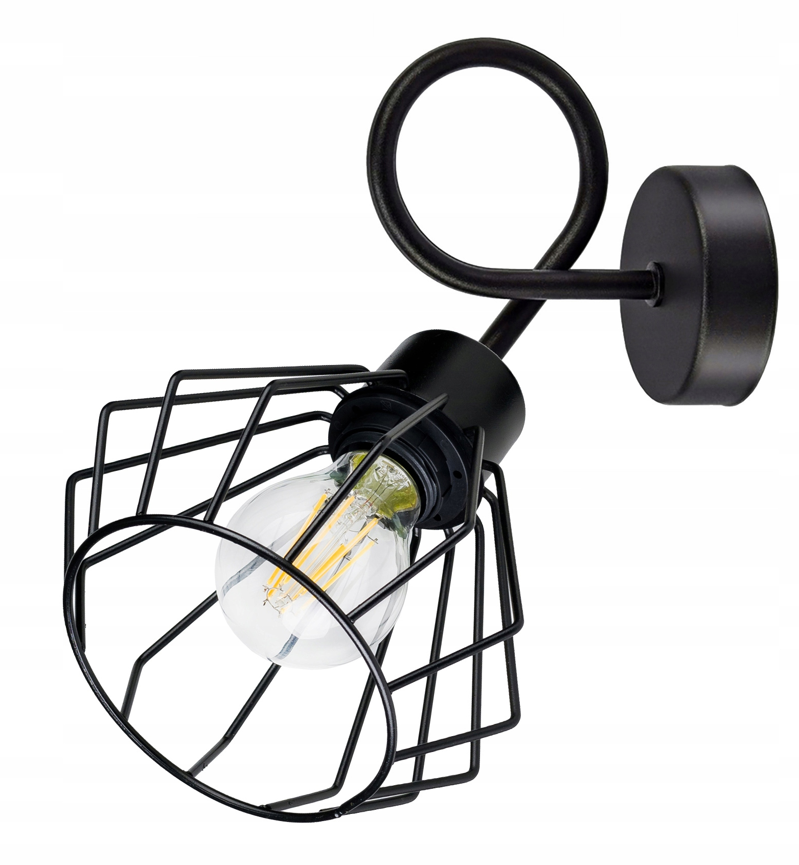

Lampa Kinkiet E27 żyrandol stały loft drut Brylant