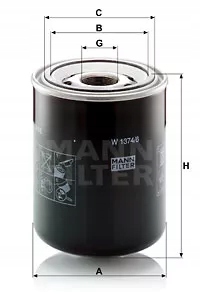 Манн-Фильтр В 1374/6