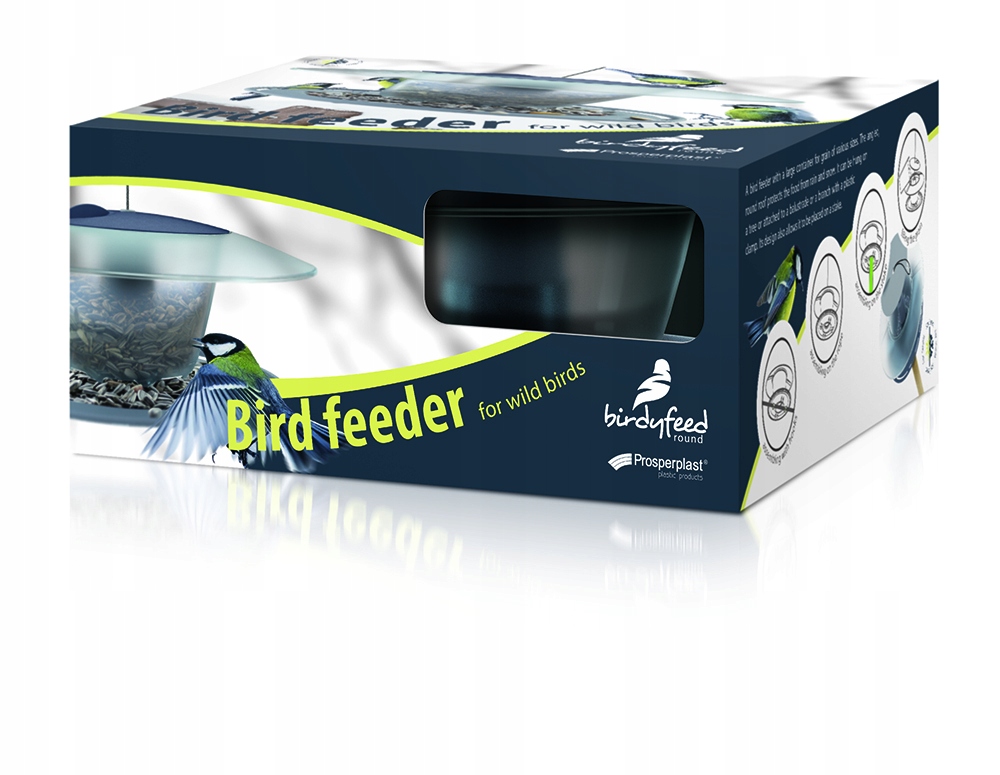 Karmnik dla ptaków - Birdyfeed Round Wysokość produktu 12.2 cm