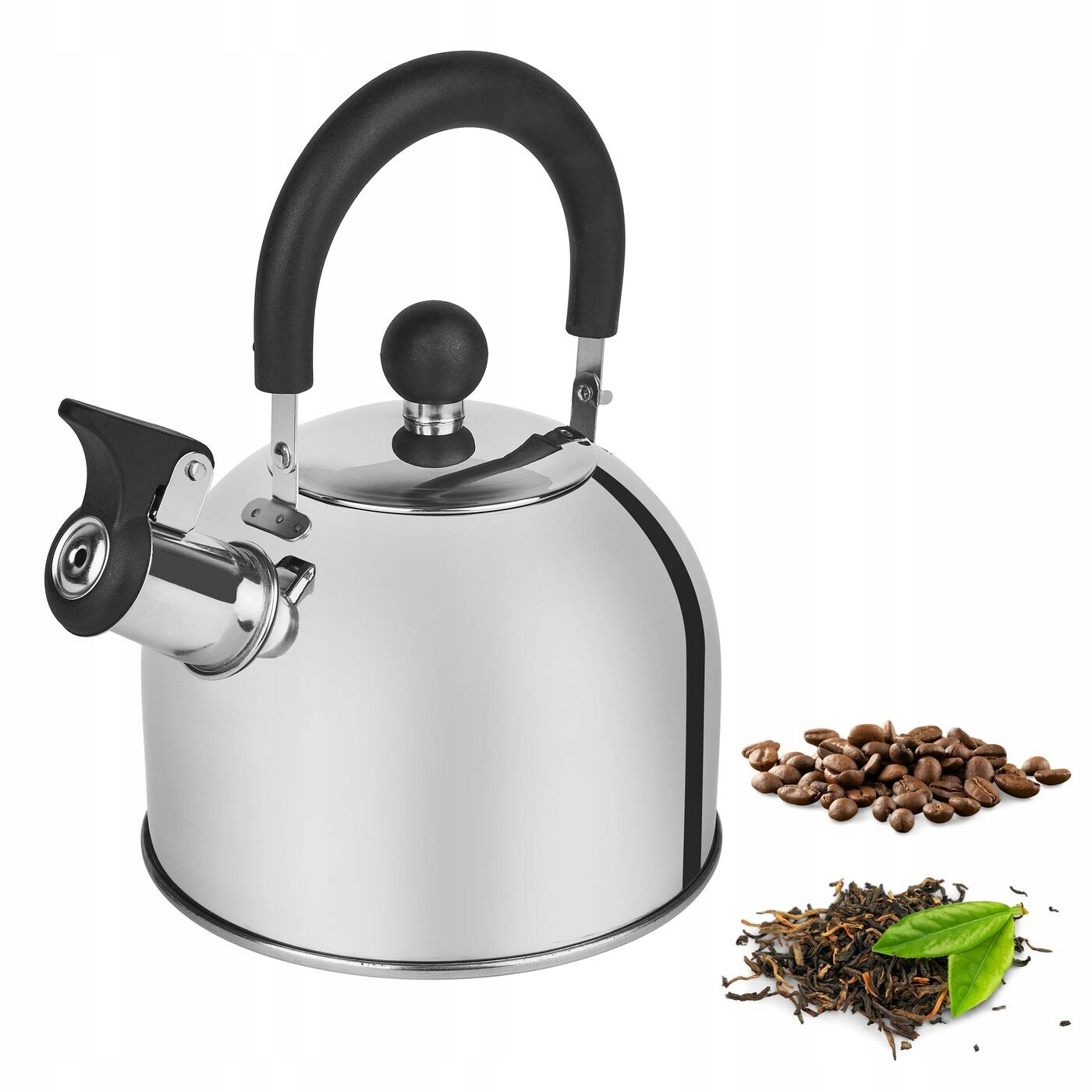 

Srebrny Czajnik na Gaz z Gwizdkiem czajnik indukcj