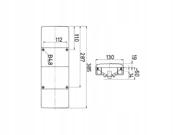 Lampa tylna Jokon BBSN 541 do przyczepy lub kamper Part number 140 024
