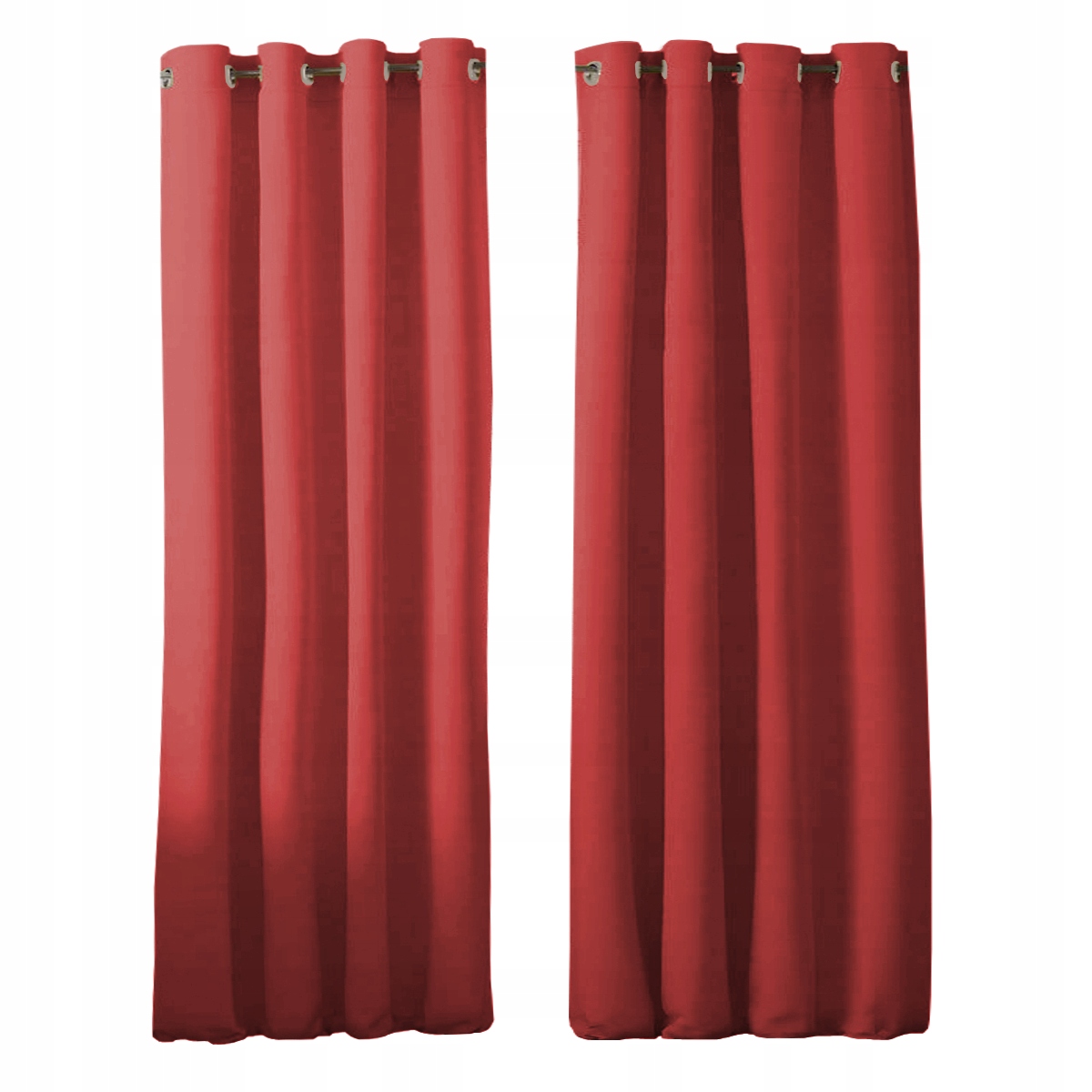 Komplet Závěsy Hotové Panama na Oka 145x250 matné korálové záclony