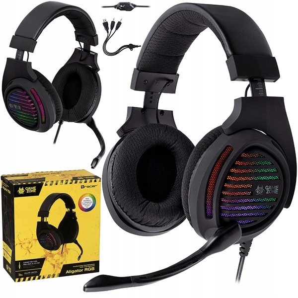 

Słuchawki gamingowe dla graczy mikrofon Led Rgb Pc