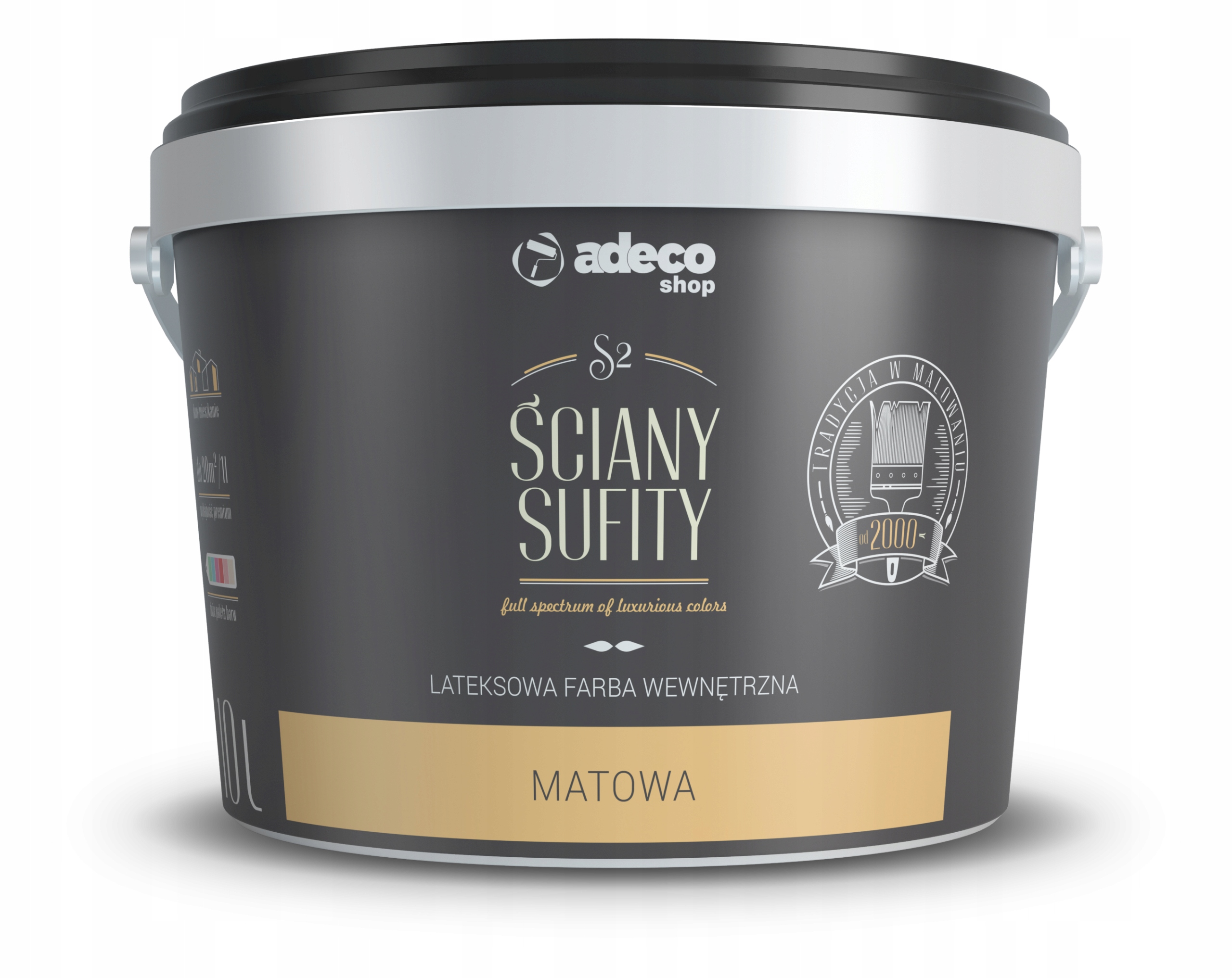 

Ściany Sufity mat lateksowa farba wewnętrzna 10L
