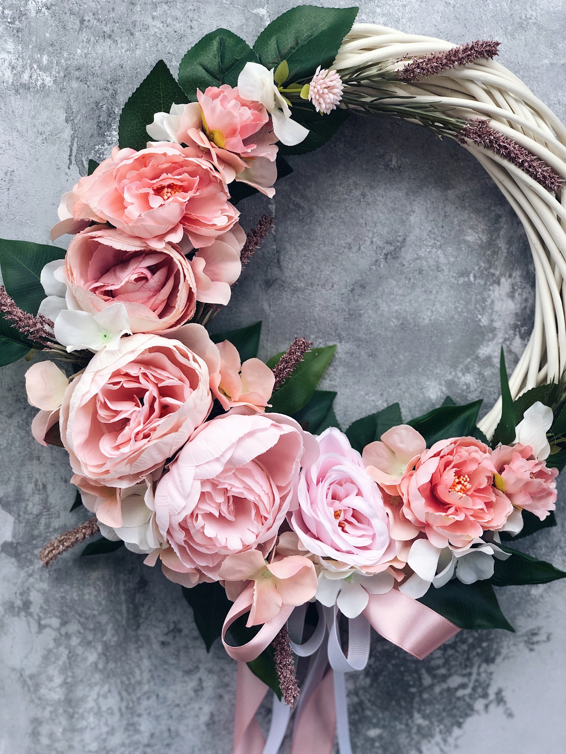 WIANEK NA DRZWI STROIK WIENIEC PEONIE KWIATY STÓŁ Marka inna