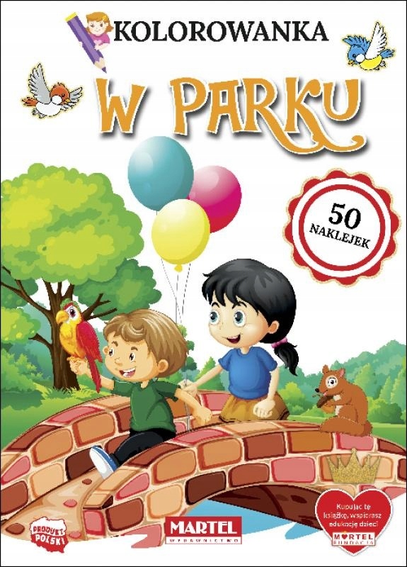 

Kolorowanka z naklejkami W parku Martel