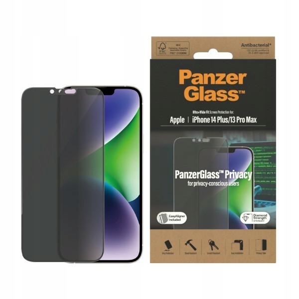 Tvrzené Sklo Pro Iphone 14 Plus 13 Pro Max 6,7" Panzerglass Soukromí