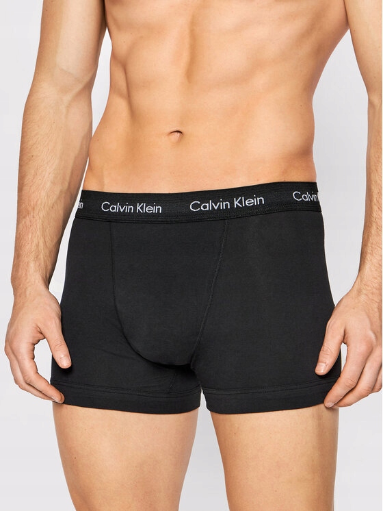 Calvin Klein Pánské Spodní Prádlo Boxerky Černé S Logem 3PACK M 7CC