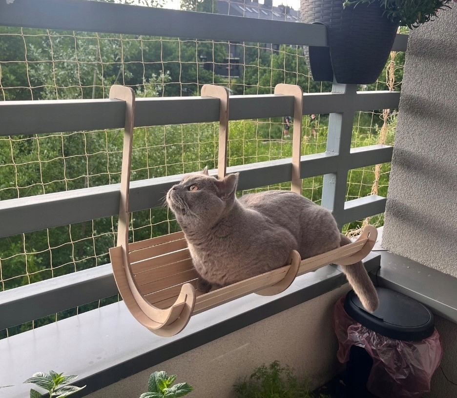 Levně Lehátko pro kočky na radiátor nebo zábradlí