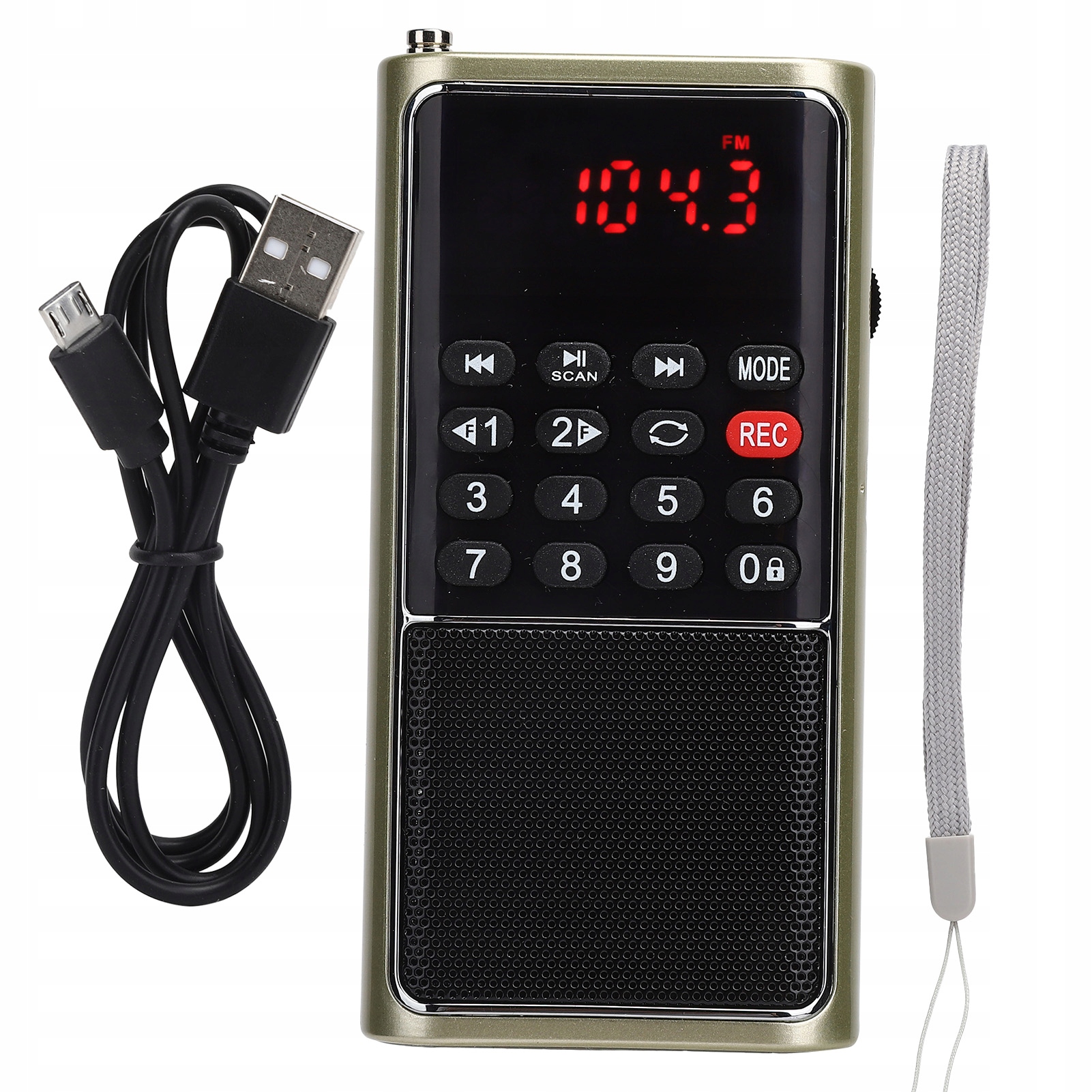 Mini Radio Fm Kieszonkowe Bluetooth Przenośne Budowlane Kuchenne Na Baterie
