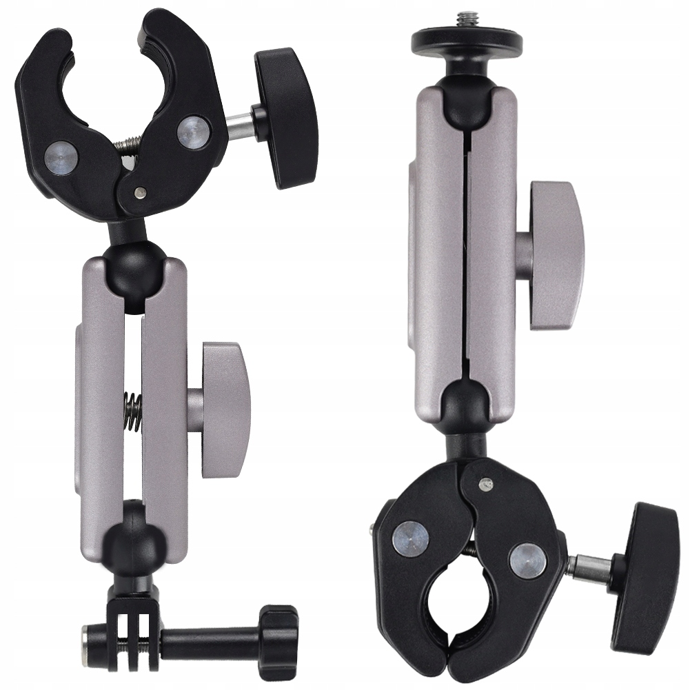 Uchwyt Zaciskowy 360 do GoPro 1/4" kamer motocyklowy rowerowy Imadło