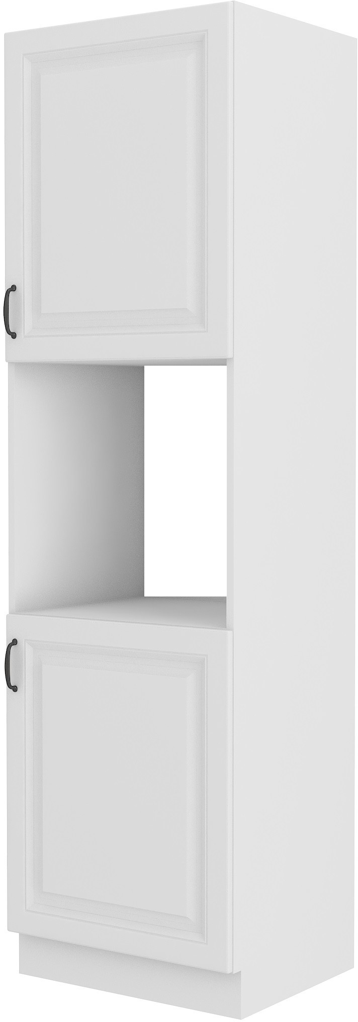 Kuchyňská skříňka sloupek, komín pro vestavnou troubu 60. Bílá Bílá.