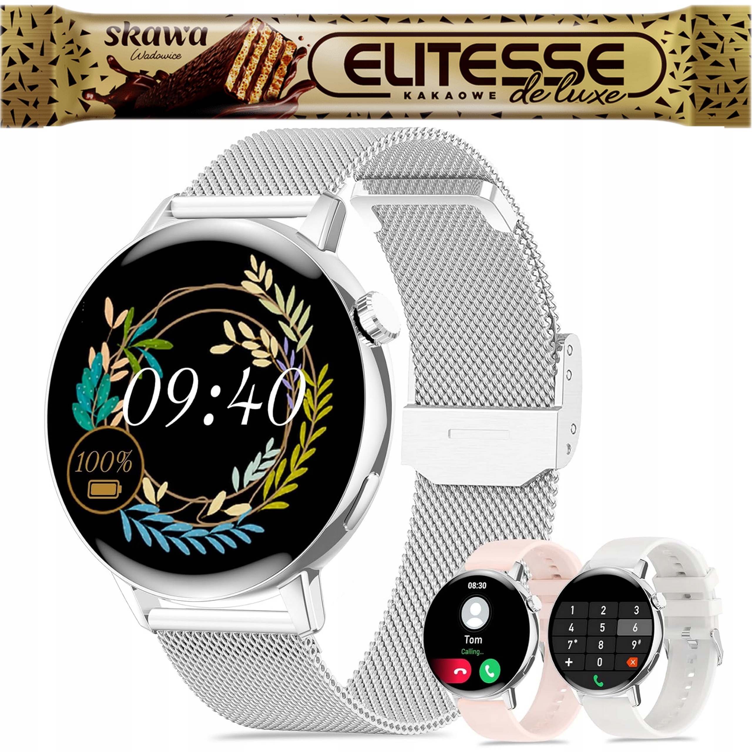 Iaret Chytré Hodinky Dámské 3 řemínkové hodinky 1,32" 64mb Bluetooth Android Ios 20