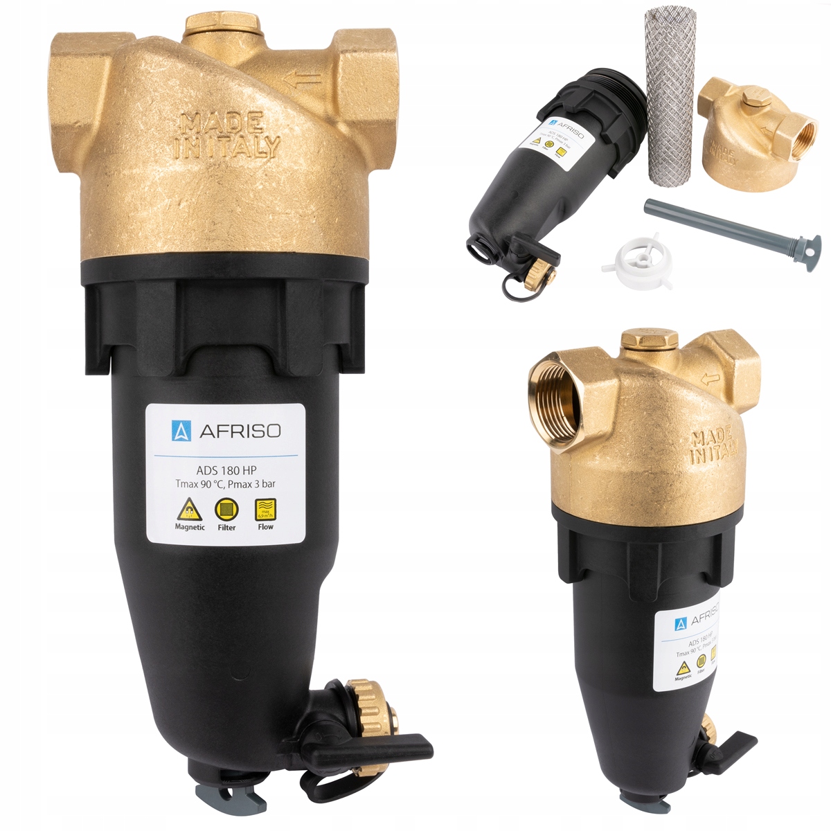 Magnetický Separátor Znečištění ADS180 Afriso 1'' DN25 pro tepelná čerpadla