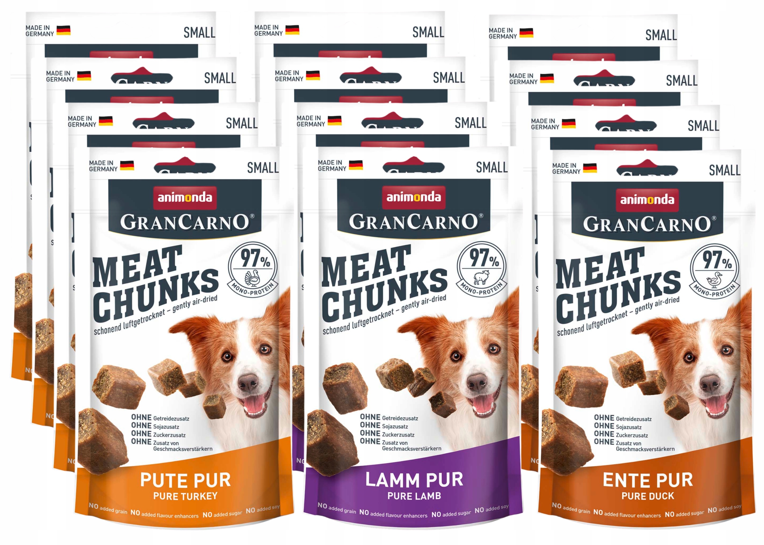 Animonda Masové kousky malé 12x Jehněčí/Kachní/ Krůta