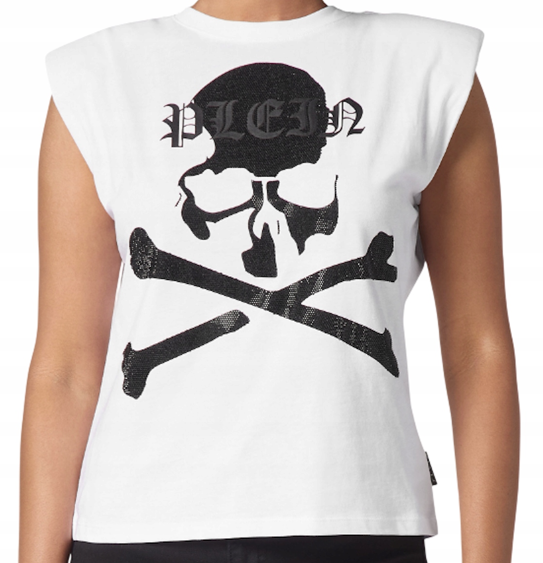 Philipp Plein Tričko Základna Rukávů Dámské Top Skull Bones vel. L