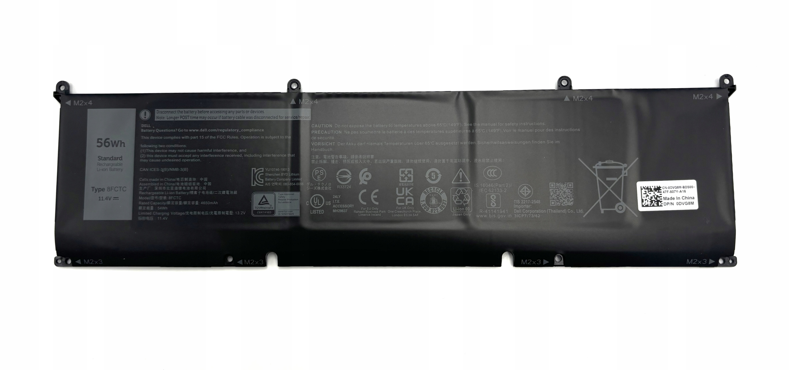 Dell G15 5510 5515 5520 5525 Type 8FCTC 56Wh Originálna Batéria Výroba 2025