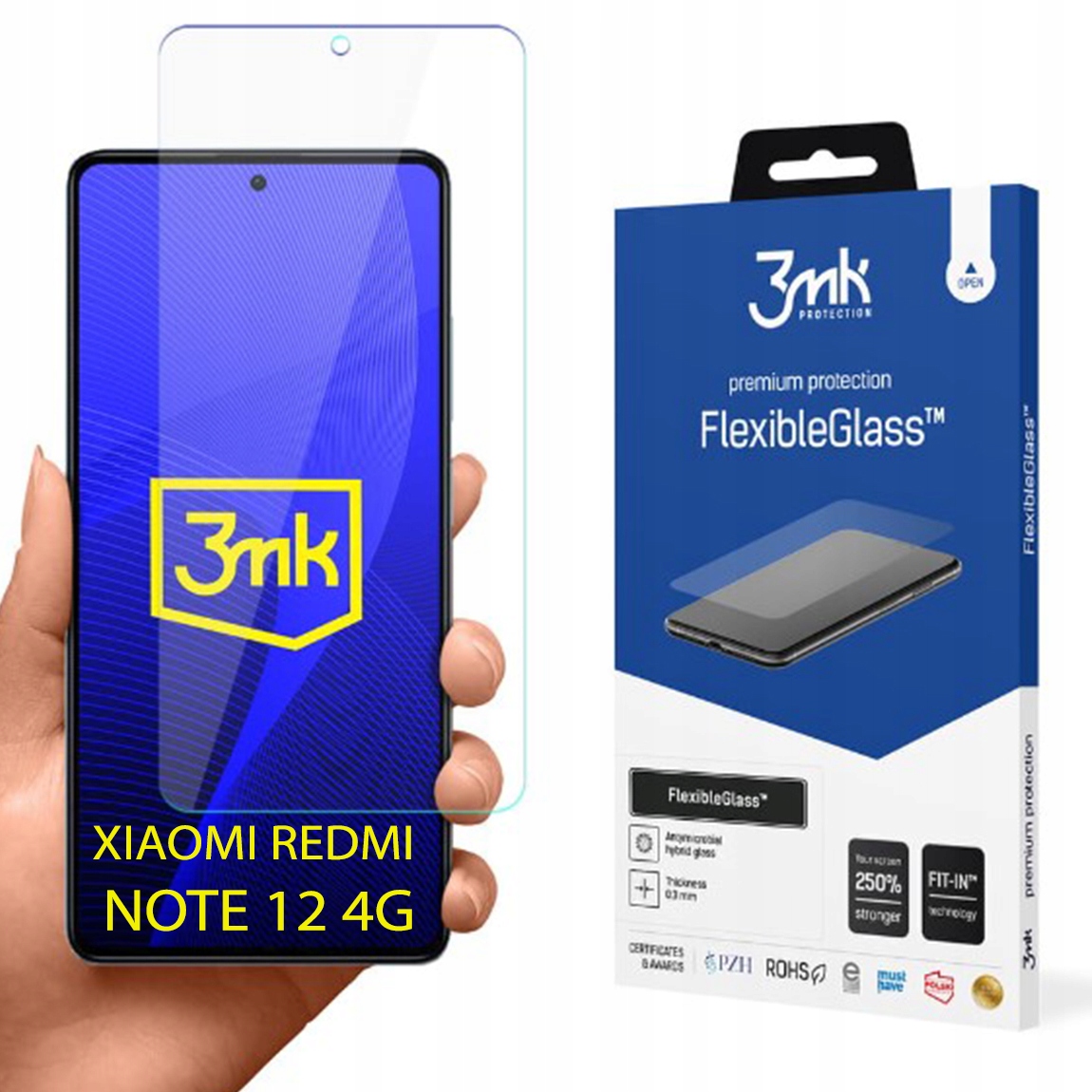 

Szkło Folia do Xiaomi Redmi Note 12 4G 3MK Flexib