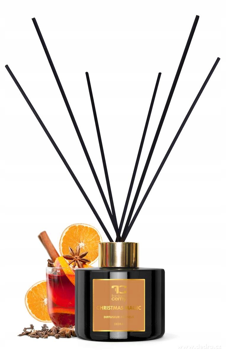 Levně Dedra 200 ml tyčinkový difuzér, Christmas Magic, Parfumia