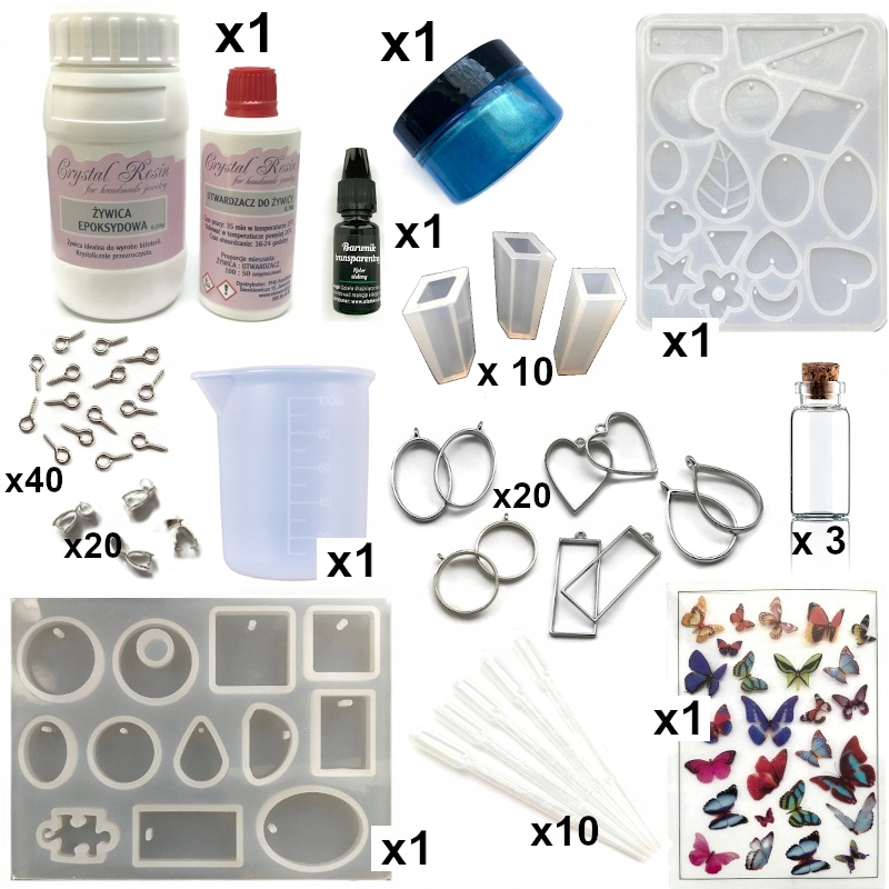 sada pro pryskyřici, Formu, Základnu,Pryskyřici