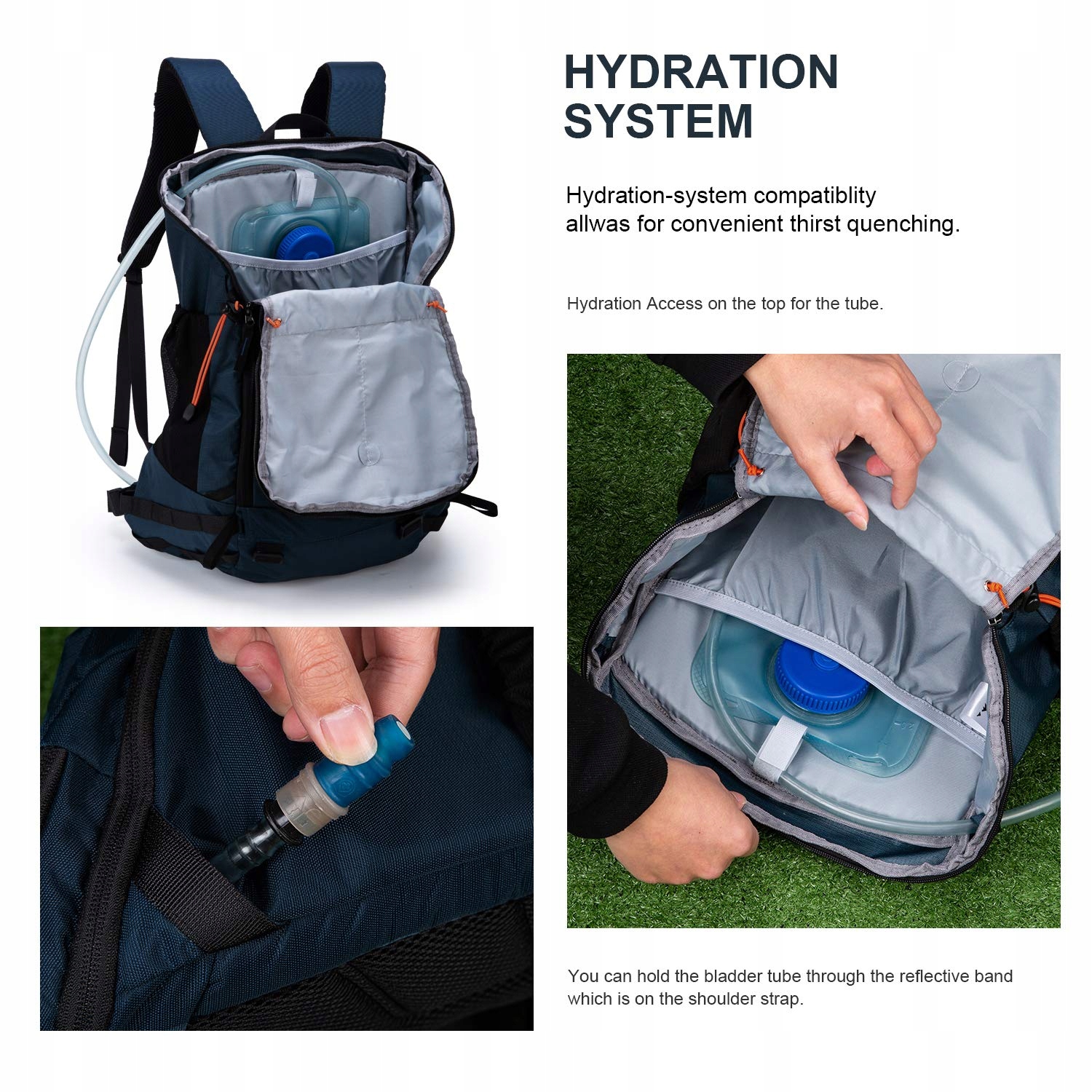 MOUNTAINTOP Plecak Turystyczny 35L Lekki Plecak Trekkingowy z Pokrowcem — miniatura 7