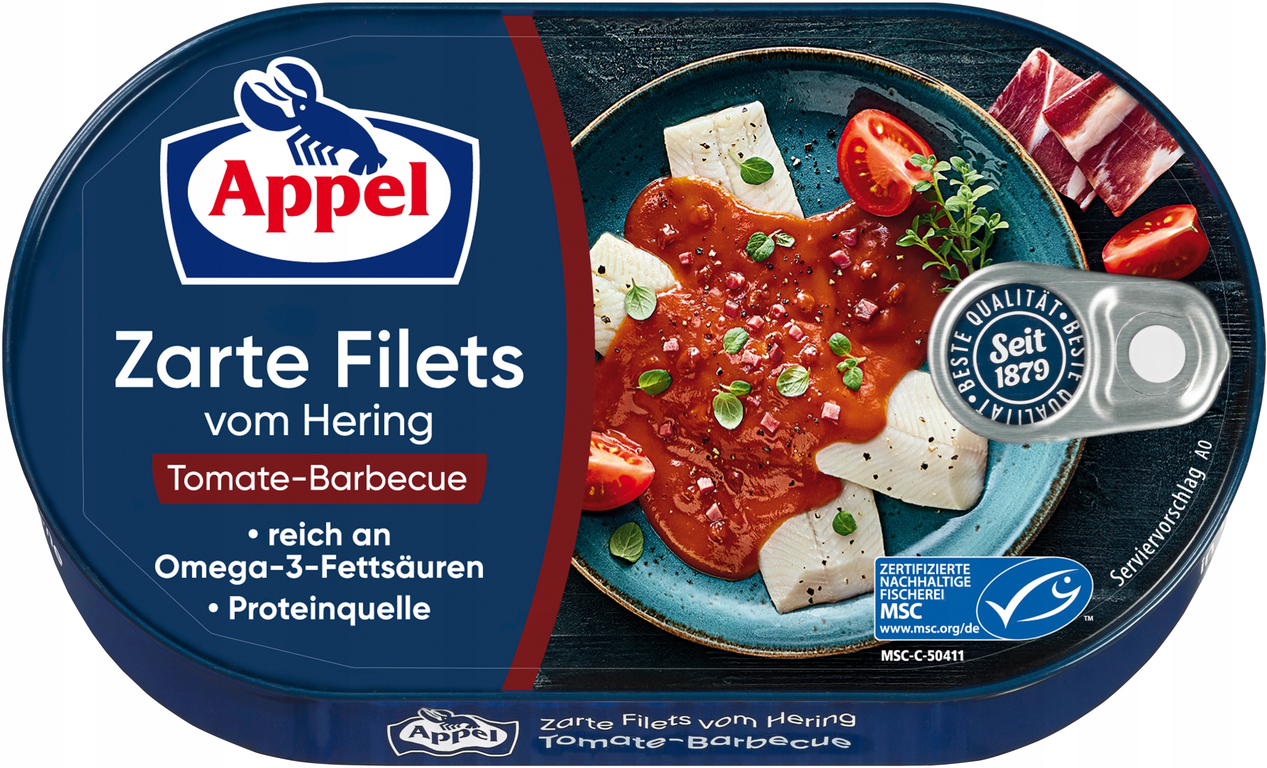 Levně Sleďové Filety V Barbecue Omáčce 10 x 200 g Appel