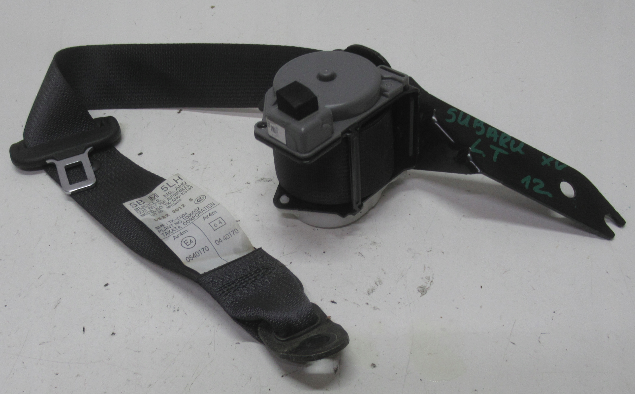 SUBARU XV 12R Gurten Sicherheits links heck