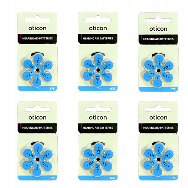 

36 X Baterie Oticon 675 do aparatu słuchowego