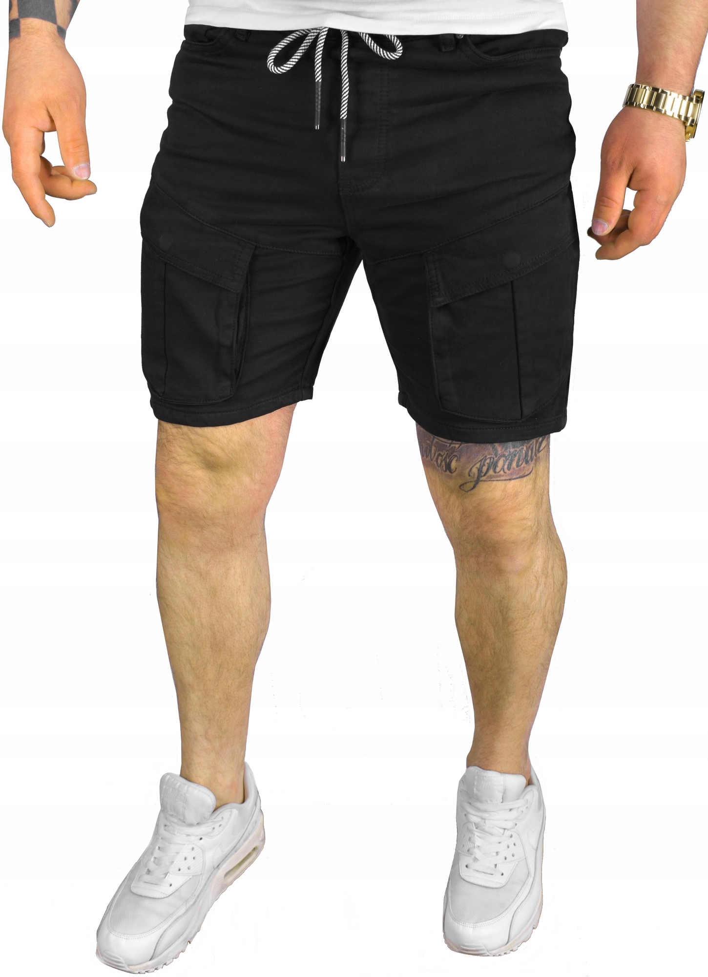 MĘSKIE SPODENKI KRÓTKIE BOJÓWKI JEANS JAKOŚĆ