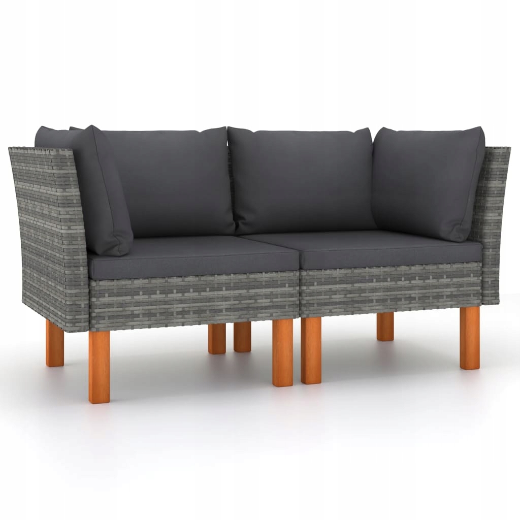 Set zahradního nábytku dřevo VidaXL Garden šedá 2 el.