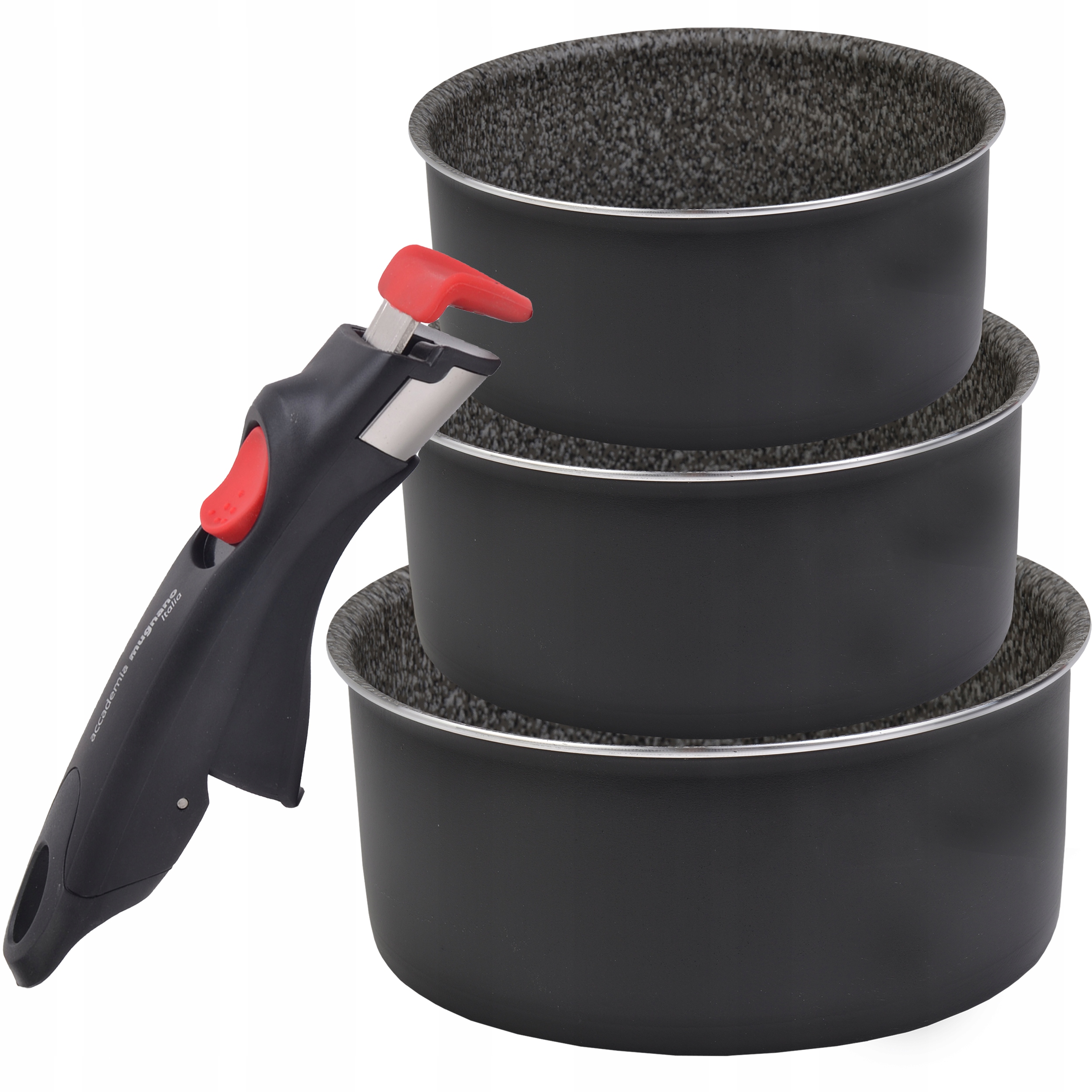 

Zestaw Garnków 16/18/20 Indukcja Odpinana Rączka