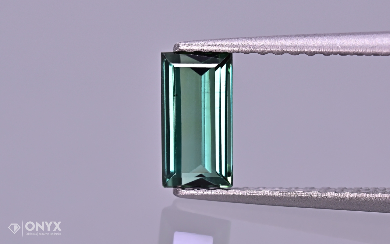 Turmalín Verdelit fazetovaný obdélník 7x4 mm