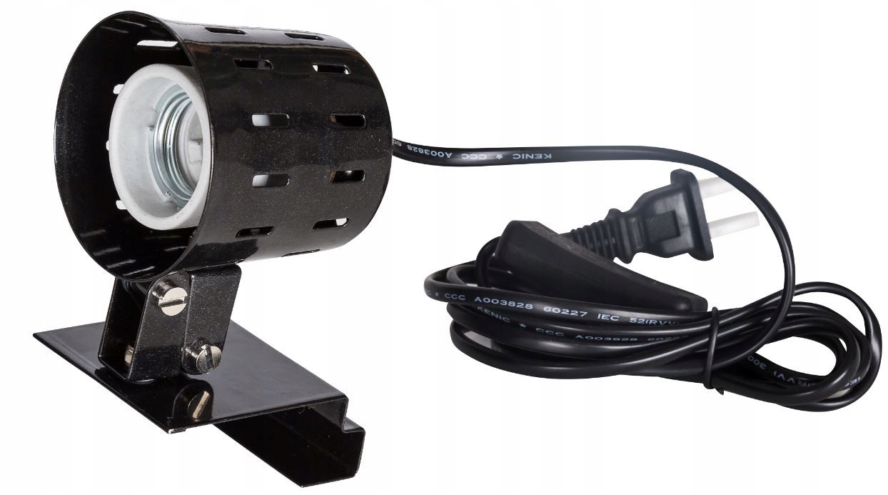 Levně Keramická Objímka Do Terária Pro Topnou Žárovku S Kabelem E27