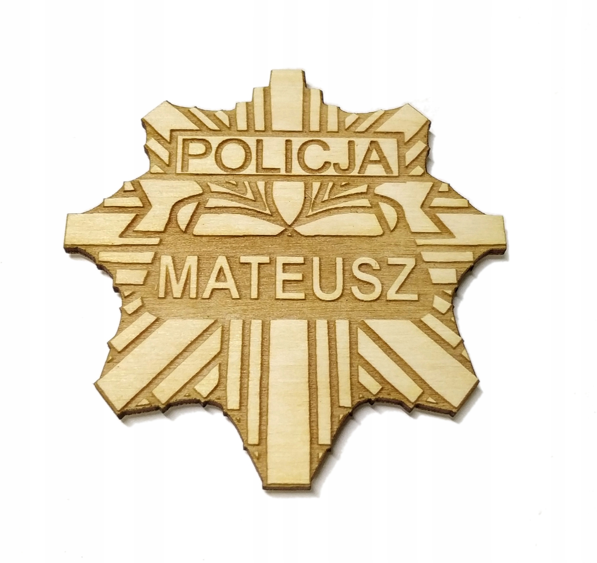 

Magnes na lodówkę policja odznaka grawer imię