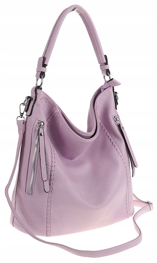 The Grace bags Torebka damska skóra ekologiczna LH2422 Purple