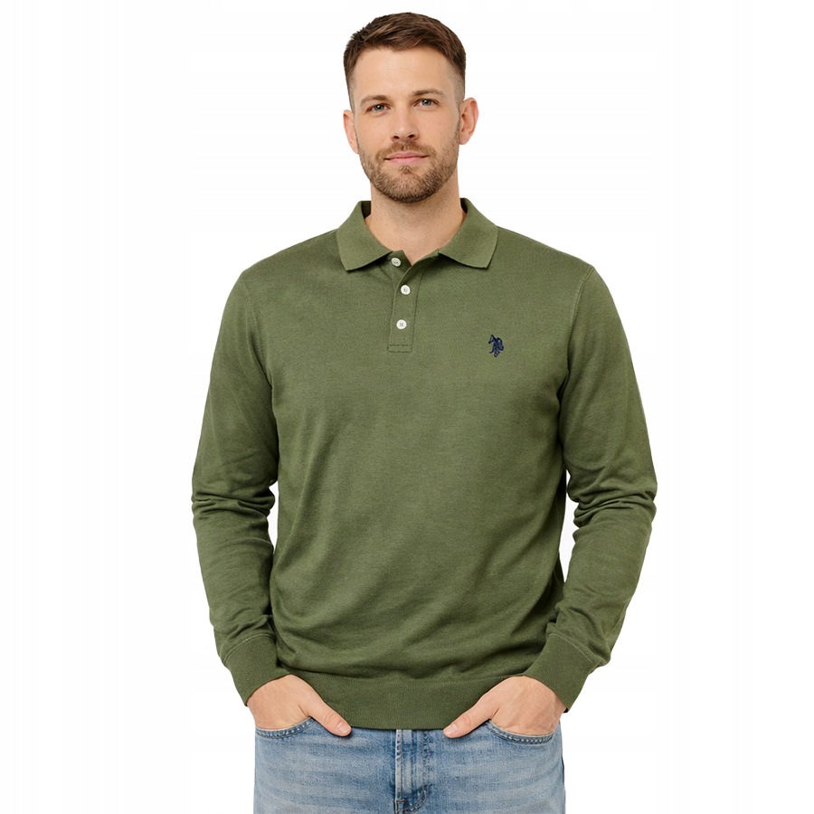 Pánský svetr U.s. Polo Assn. Carlo US42 173 057 002441 Khaki M