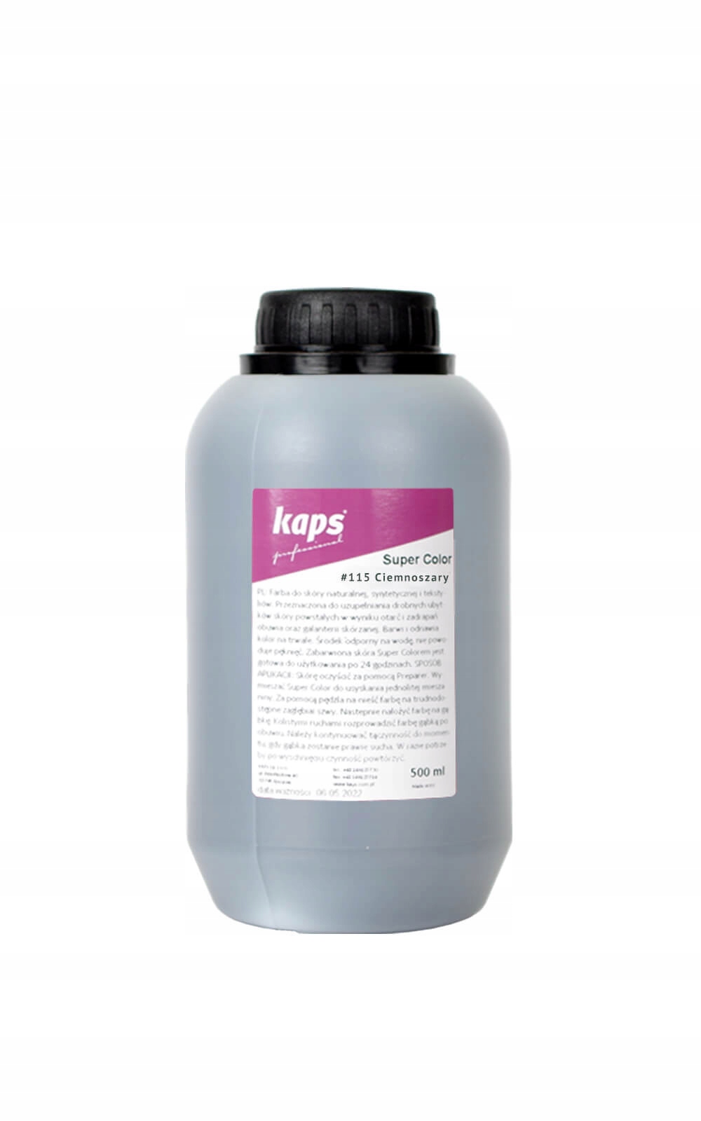 

Farba do Skór ekoSkór 500ml (k: 115-ciemny szary)