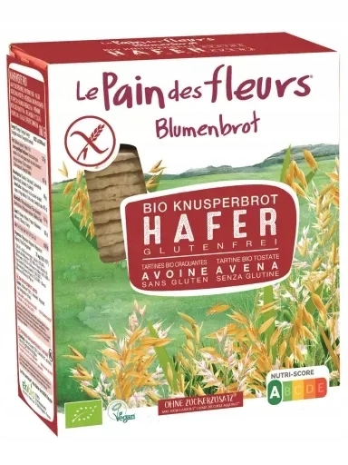 Levně 3x Trvanlivé Pečivo ovesné pečivo bezlepkové Bio 150 g Le Pain Des Fleurs